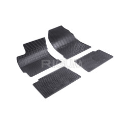 CAR RUBBER FLOOR MATS BLACK TOYOTA AURIS (2013-2018)  RIGUM