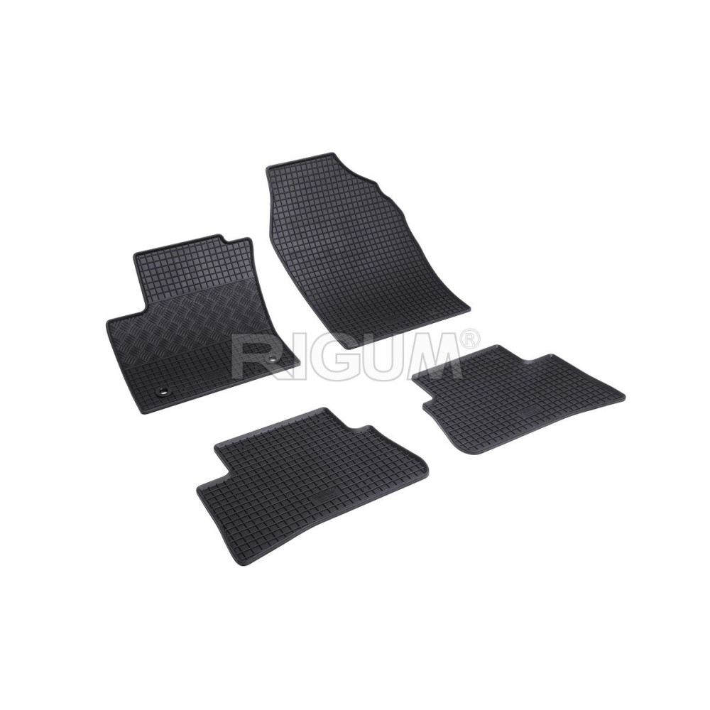 CAR RUBBER FLOOR MATS BLACK TOYOTA C-HR II (2023-...)  RIGUM