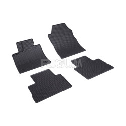 CAR RUBBER FLOOR MATS BLACK TOYOTA RAV4 Automat.  (2019-...) RIGUM