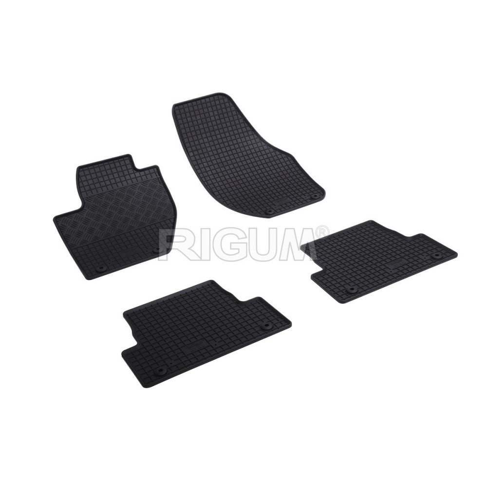 ALFOMBRILLAS DE GOMA NEGRAS PARA COCHE VOLVO V40 (2012-...) RIGUM
