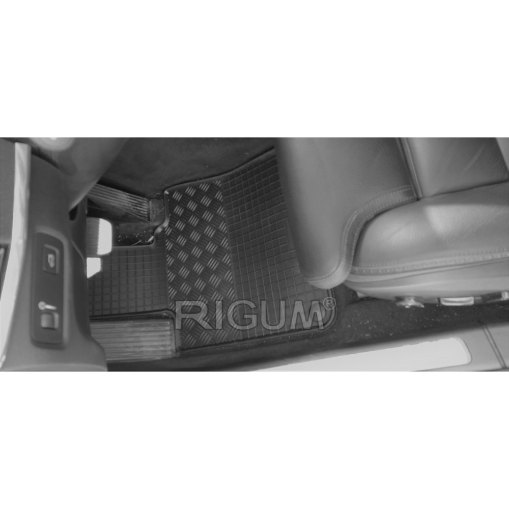CAR RUBBER FLOOR MATS BLACK VOLVO S90 (2016-...) RIGUM