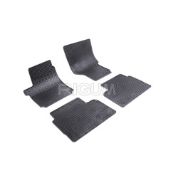 ALFOMBRILLAS DE GOMA NEGRAS PARA COCHE VOLKSWAGEN AMAROK (2009-...) RIGUM