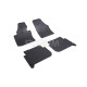 CAR RUBBER FLOOR MATS BLACK VOLKSWAGEN TOURAN (2003-2014) RIGUM