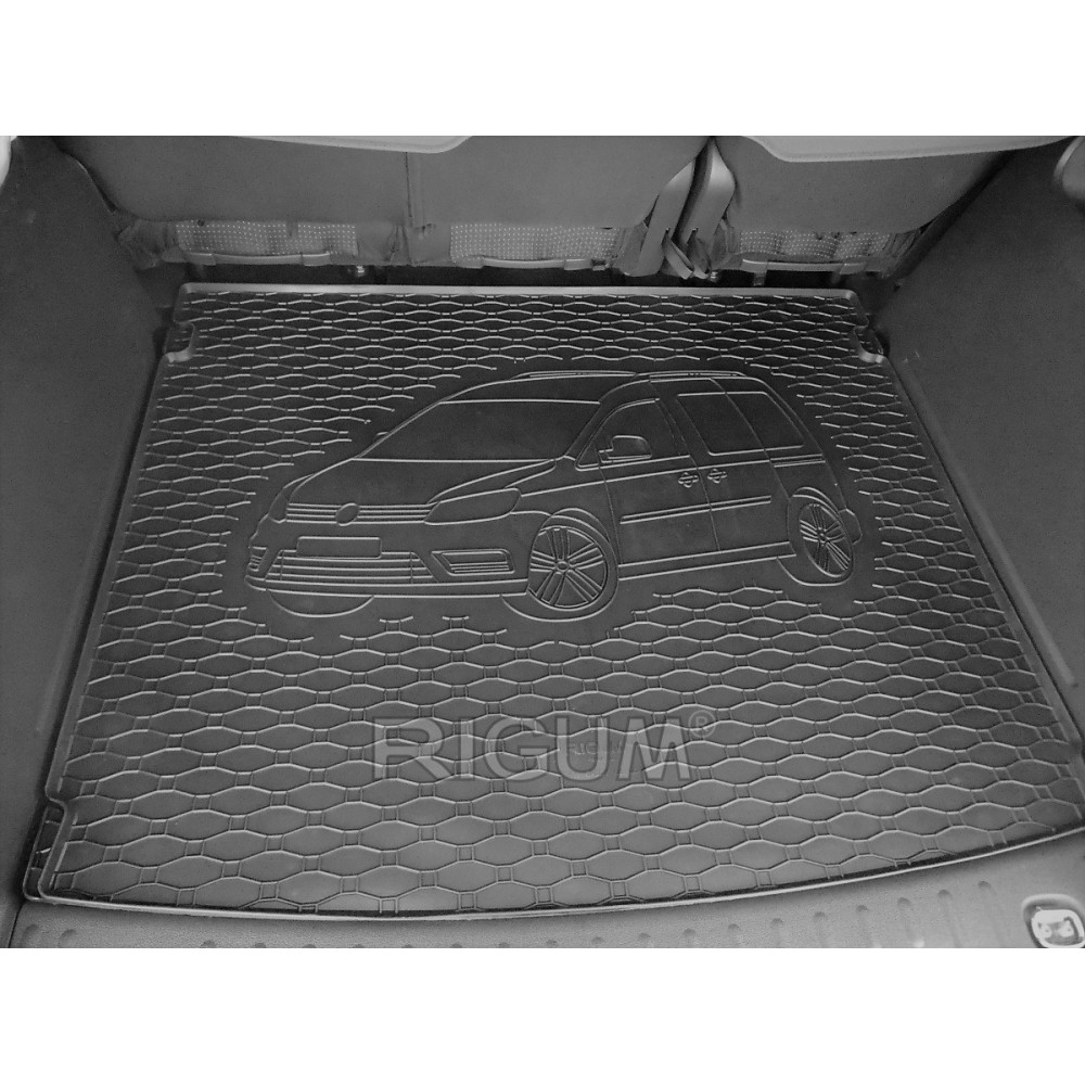CAR RUBBER TRUNK MAT VOLKSWAGEN CADDY (5S.) (2005-...) RIGUM