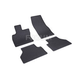 ALFOMBRILLAS DE GOMA NEGRAS PARA COCHE VW CADDY (5s.) (2021-...) RIGUM