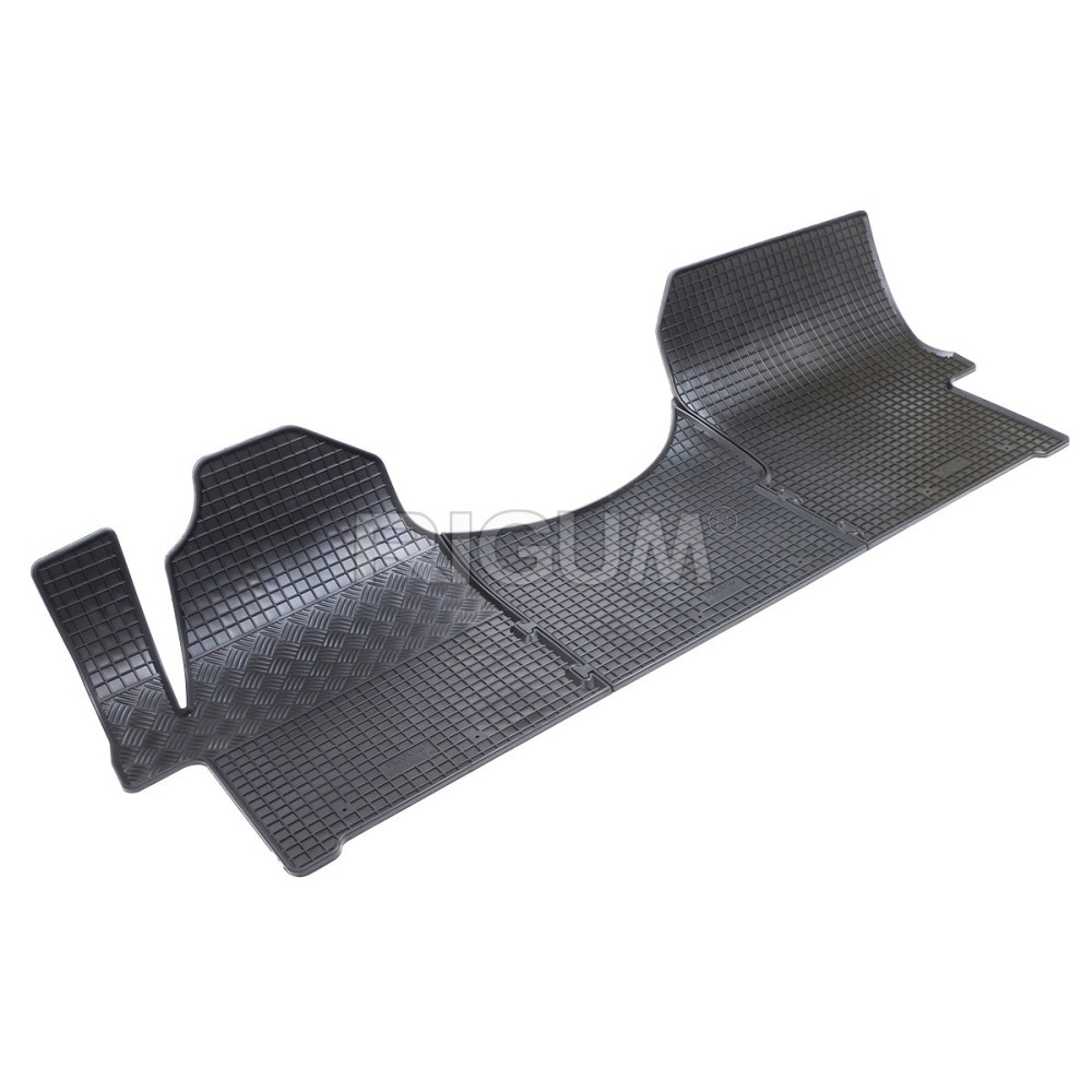CAR RUBBER FLOOR MATS BLACK MERCEDES SPRINTER (2006-2017) RIGUM