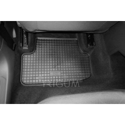 CAR RUBBER FLOOR MATS BLACK SEAT LEON (2013-2020) RIGUM