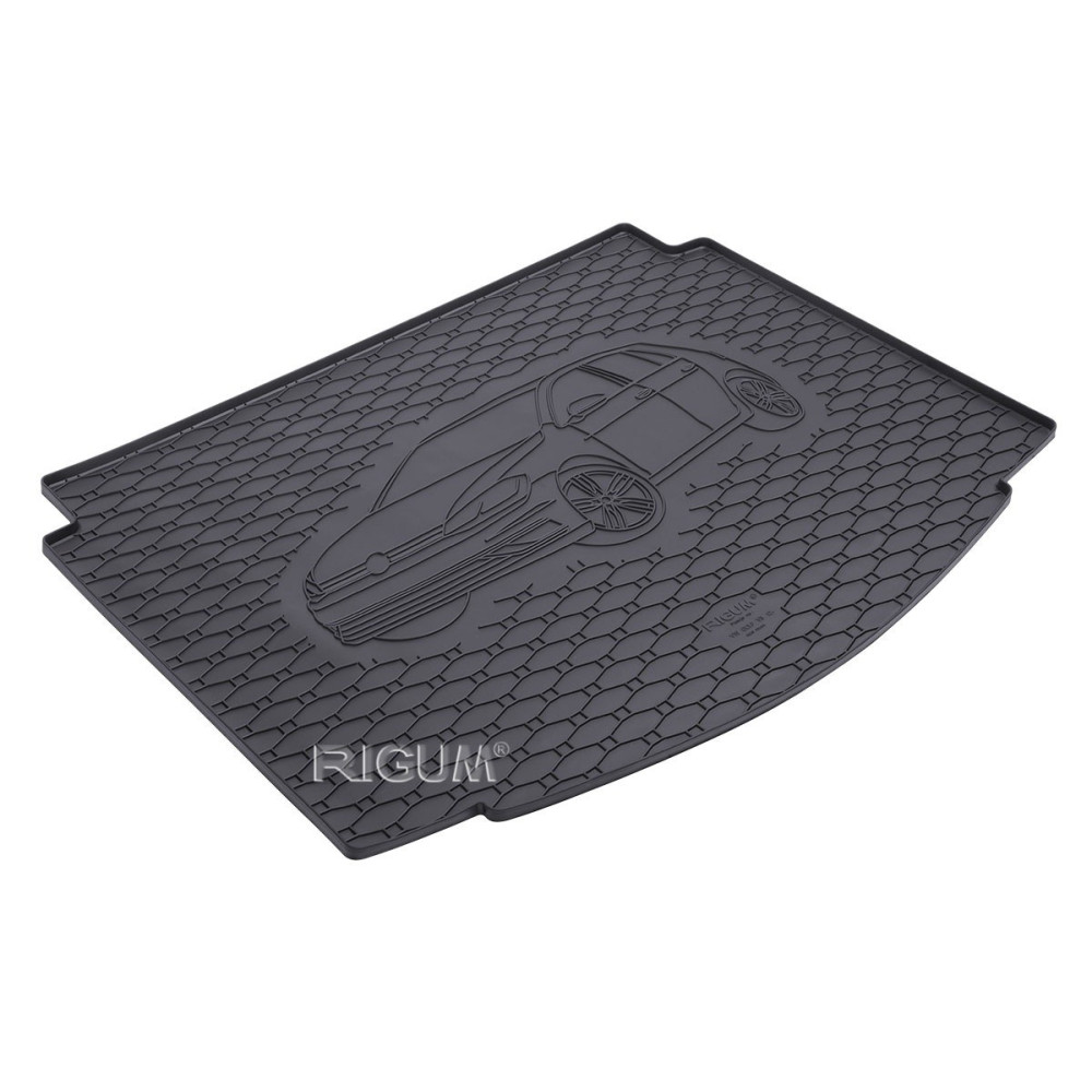 CAR RUBBER TRUNK MAT VW GOLF VII HB BOTTOM FLOOR (2012-...) RIGUM