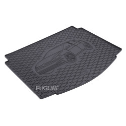 CAR RUBBER TRUNK MAT VW GOLF VII HB BOTTOM FLOOR (2012-...) RIGUM