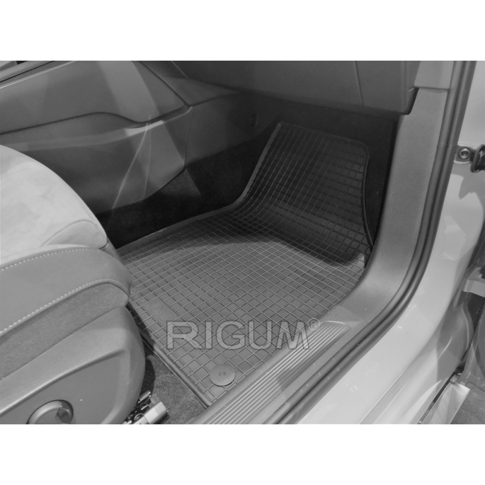CAR RUBBER FLOOR MATS BLACK VW ID.3 (2020-…) RIGUM 