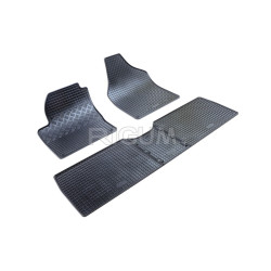 CAR RUBBER FLOOR MATS BLACK FORD GALAXY 5m (1995-2010) RIGUM