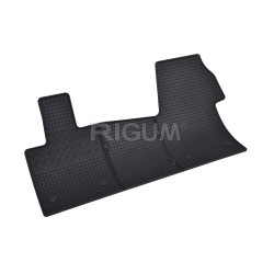 CAR RUBBER FLOOR MATS BLACK VW T7 MULTIVAN (2022-…) RIGUM