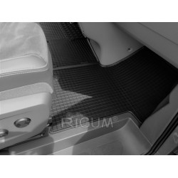 CAR RUBBER FLOOR MATS BLACK VW T7 MULTIVAN (2022-…) RIGUM