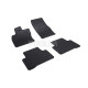 CAR RUBBER FLOOR MATS BLACK VOLKSWAGEN TOURAN (2015-...) RIGUM