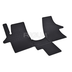 ALFOMBRILLAS DE GOMA NEGRAS PARA COCHE VW T5/T6 (2v) (2003-2022) RIGUM