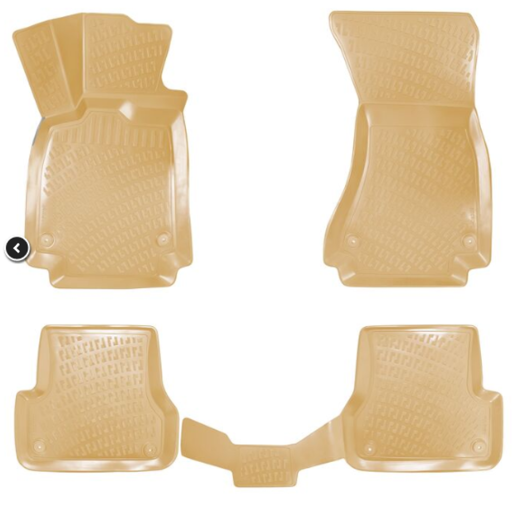 ALFOMBRILLAS DE GOMA BEIGE 3D PARA AUDI A6 C7 (2011-2018) RIZLINE