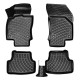 CAR RUBBER FLOOR MATS BLACK 3D AUDI Q2 (2016 -...) RIZLINE