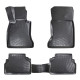 CAR RUBBER FLOOR MATS BLACK 3D BMW 5 E60/E61 (2003-2010) RIZLINE