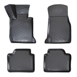 CAR RUBBER FLOOR MATS BLACK 3D BMW X1 E84 (2009-2015) RIZLINE