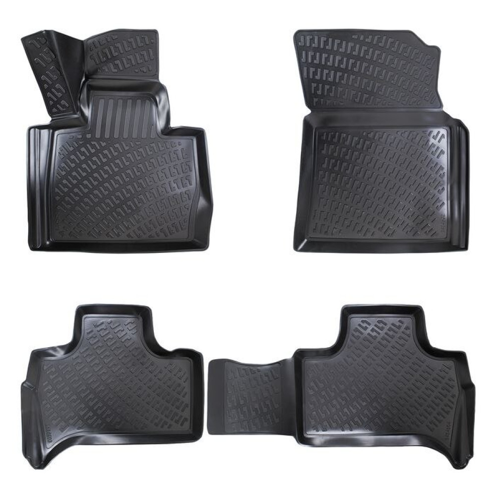 CAR RUBBER FLOOR MATS BLACK 3D BMW X5 E53 (1999-2006) RIZLINE