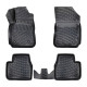 CAR RUBBER FLOOR MATS BLACK 3D CITROEN CACTUS (2014-...) RIZLINE