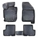 CAR RUBBER FLOOR MATS BLACK 3D DACIA DUSTER II 4WD (2017 -...) RIZLINE