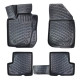 CAR RUBBER FLOOR MATS BLACK 3D DACIA DUSTER II 2WD (2017 -...) RIZLINE