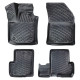 CAR RUBBER FLOOR MATS BLACK 3D DACIA LODGY (2012-...) RIZLINE