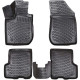 CAR RUBBER FLOOR MATS BLACK 3D DACIA SANDERO II (2012 -2020) RIZLINE
