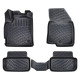 CAR RUBBER FLOOR MATS BLACK 3D DACIA SANDERO III (2020-...) RIZLINE