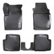 CAR RUBBER FLOOR MATS BLACK 3D FIAT 500C (2008-...) RIZLINE