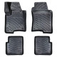CAR RUBBER FLOOR MATS BLACK 3D FIAT PANDA III (2012-...) RIZLINE