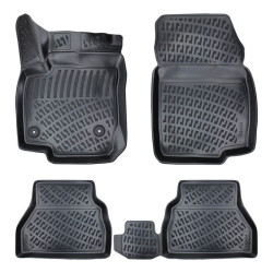 CAR RUBBER FLOOR MATS BLACK 3D FORD B-max (2012-...) RIZLINE