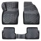 CAR RUBBER FLOOR MATS BLACK 3D FORD FOCUS II (2004-2011) RIZLINE
