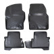 CAR RUBBER FLOOR MATS BLACK 3D FORD KUGA II  (2012 -2019) RIZLINE