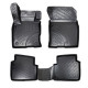 CAR RUBBER FLOOR MATS BLACK 3D FORD KUGA III (2020-...) RIZLINE