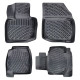 CAR RUBBER FLOOR MATS BLACK 3D HONDA CIVIC HB  (2005-2011) RIZLINE