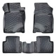 CAR RUBBER FLOOR MATS BLACK 3D HONDA CIVIC SEDAN / HB (2017-2021) RIZLINE