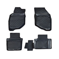 ALFOMBRILLAS DE GOMA PARA COCHE NEGRAS 3D HONDA JAZZ (2001-2008) RIZLINE