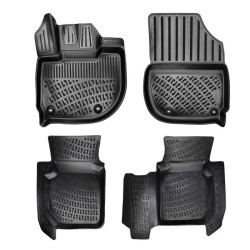 ALFOMBRILLAS DE GOMA NEGRAS 3D HONDA JAZZ III (2015-2020) RIZLINE