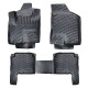 CAR RUBBER FLOOR MATS BLACK 3D  HYUNDAI SANTA FE II (2006-2012) RIZLINE
