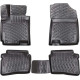CAR RUBBER FLOOR MATS BLACK 3D HYUNDAI I20 II (2014-2020) RIZLINE