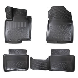CAR RUBBER FLOOR MATS BLACK 3D HYUNDAI I20 III (2020-...) RIZLINE