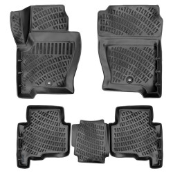 ALFOMBRILLAS DE GOMA NEGRAS 3D PARA LAND ROVER DISCOVERY III (2004-2009) RIZLINE