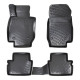 CAR RUBBER FLOOR MATS BLACK 3D MAZDA CX-3 (2015-...) RIZLINE
