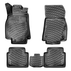 CAR RUBBER FLOOR MATS BLACK 3D MERCEDES B-class W245 (2005-...) RIZLINE