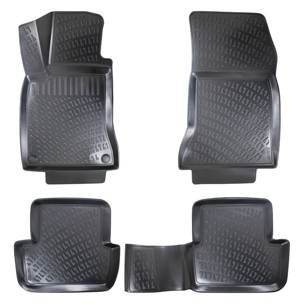 CAR RUBBER FLOOR MATS BLACK 3D MERCEDES B-class W247 (2018-...) RIZLINE