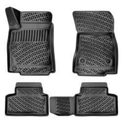 CAR RUBBER FLOOR MATS BLACK 3D MERCEDES GLB (2019-...) RIZLINE