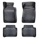 CAR RUBBER FLOOR MATS BLACK 3D MB CLS C219 (2004-2011) RIZLINE
