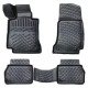 CAR RUBBER FLOOR MATS BLACK 3D MERCEDES CLS III (C257) (2018-...) RIZLINE